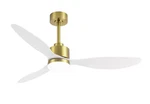 Breezary Sawyer 52" Gold Led Ceiling Fan, White Blades, Light & Remote Included. Fixed Price $89.95.