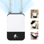 Andwing Portable Rechargeable Neck Fan With Waist Clip, 3-SPEEDS Black. Fixed Price $9.99.