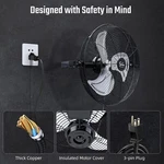18 Inch Wall Mounted Fan 3 Speed For Warehouse Greenhouse Workshop Black. Fixed Price $80.99.