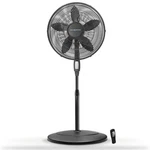 Air Monster 15732-R 18 Inch Oscillating Pedestal Fan Remote Timer Black. Fixed Price $54.99.