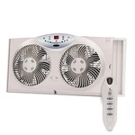 Bionaire Window Fan With Reversible Airflow 3-SPEED 2 Blades, White. Fixed Price $100.30.