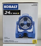 New Kobalt 7' Portable 24 Volt Max Cordless Jobsite Fan - Tool Only.. Fixed Price $33.45.