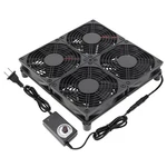Qirssyn Router Laptop Cooling Pad 4X 120MM Computer Fan With Ac Plug.... Fixed Price $62.99.