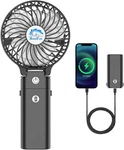 Handfan 5200MAH Portable Handheld Rechargeable With Power BANK-3 A-black. Fixed Price $33.99.