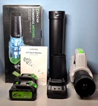 Comchoi 21V Storm Machine Cordless Leaf Blower, Batteries, 5 Speeds, Charger. Fixed Price $50.12.