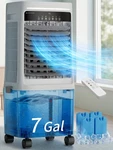 Uthfy 2200CFM Swamp Cooler Air Conditioner, Evaporative 33", White. Fixed Price $313.49.