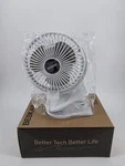 White Beskar 6 Inch Clip Usb Fan 3 Speeds Small With Strong Airflow & Desk. Fixed Price $14.99.