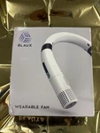 Blaux Wearable Ac Rechargeable Lithium Ion Portable Neck Fan 3 Speed New Nib. Fixed Price $15.00.