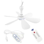 Scooyeees Silent Usb Powered Ceiling Fan With 16.5 Inches, Remote. Fixed Price $50.99.
