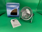 Vintage Pmx HVRA-4D Mini Personal Desk Fan, Metal, Silver (new Box) Quality. Fixed Price $36.97.