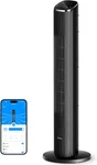 Black Tower Fan For Bedroom, 36" Smart Floor With App/voice Control, Tempera. Fixed Price $135.99.