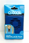 O2 Cool, Deluxe Neck Fan, Hands Free Cooling, Battery Operated, Blue Gray. Fixed Price $12.45.