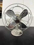 Vintage Delco Model 1500 Art Deco Electric Desk Fan Rochester Ny Metal Blade. Fixed Price $275.00.