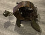Sea Turtle Figurine Fan Metal Sculpture Electric. Fixed Price $65.00.