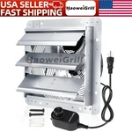 7/10/12/14 Inch Shutter Exhaust Fan Aluminum High Speed Wall Mounted Garage Shop. Fixed Price $88.34.