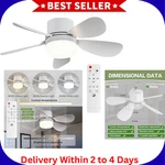 Socket Breeze Light With Remote Control, Portable Small Ceiling Fans. Fixed Price $24.78.