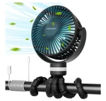 Brand New Momcozy Portable Stroller Fan 8000MAH 27H Rechargeable Black. Fixed Price $24.97.