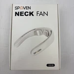 Spoken HG-09 Neck Fan Portable Rechargeable Usb White Comfortable Hot Weather. Fixed Price $14.99.