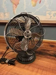 Vintage Casablanca Zephair 12" Oscillating Desk Table Fan Model # 1928D Tested. Fixed Price $425.00.