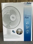 Polar Wind Desk/clip On Fan, 6 Inches, 2 Speed, Adjustable Tilt, White Tested. Fixed Price $21.19.