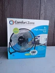 CZHV9B Comfort Zone 9" High Velocity Fan Sp 360 Tilt Powerfull Metal Assemble. Fixed Price $31.99.