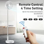 Foldaway Pedestal Desk Fan 7200MAH 4 Speeds Air Circulator & Remote Control. Fixed Price $45.99.
