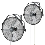 Vevor 20 Wall Mount Fan Pack 3 Speed Long Airflow For Industrial Garage. Fixed Price $131.90.
