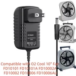Charger For O2 Cool 10" Fan FD10101A FD10002A FD10006AU. Fixed Price $10.98.
