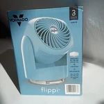 Nib Vornado Flippi V6 Compact Air Circulator Fan, Blue Tabletop Adjustable Head. Fixed Price $12.88.