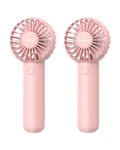 2-PACK Pink Handheld Fan, Small Cute Design, 3 Powerful Speeds, Operated By U.... Fixed Price $21.06.