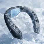 Wearable Neck Air Conditioner Fan - Rechargeable 5200MAH Personal Cooling Device. Fixed Price $99.99.