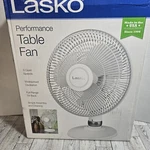 Lasko D12225 12" Performance Table Fan, White New. Fixed Price $21.99.