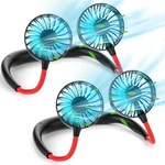 Shuangjishan Neck Fan Portable Rechargeable 2PACK Personal Cooling Wearable F.... Fixed Price $34.02.