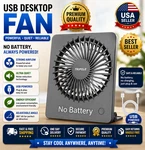 Tripole Mini Desk Fan Usb Powered Portable Small Personal 3 Speeds Stron. Fixed Price $8.97.
