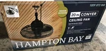 Hampton Bay Conyer 20 In. Indoor/outdoor 3 Speed Anywhere Fan Black New Sealed. Fixed Price $79.99.
