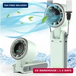 Playhot Portable Handheld Turbo Fan, 5 Gear Wind, Battery Operated, Up To 12 Wor. Fixed Price $26.87.