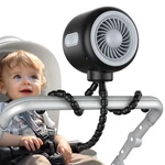Koonie Portable Stroller Fan With Flexible Regular, Non-oscillating-black. Fixed Price $32.40.