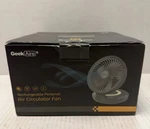 Geek Aire GF6 Rechargeable Personal Circulator Fan, Gray,night Light,usb,. Fixed Price $42.49.