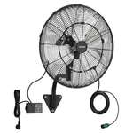 Vevor Wall Mount Fan 20 Oscillating W/ Mist Remote 3 Speed Timer IP44 Garage. Fixed Price $95.90.