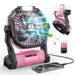 Portable Fan Rechargeable, 20000MAH Cordless Battery Powered With L.... Fixed Price $36.83.