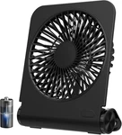 Small Personal Fan, 2000MAH Battery Quiet Mini Desktop Portable. Fixed Price $13.61.