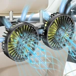 Huenlyel Car Backseat Fan For Kids, Dual Head Usb 4X9.25 Inch, Black. Fixed Price $27.38.