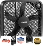 Pelonis 20 Inch Box 3 Speeds, Window Fans, Floor Tabletop, 25FT/S,. Fixed Price $68.46.