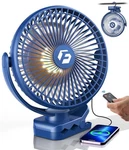 8-INCH Clip-on Fan 12000MAH Portable Rechargeable Battery, 3 Speeds, Strong.... Fixed Price $44.38.
