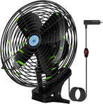Ultra-quiet Portable Car Fan, 8 Inch Clip-on Cigarette Lighter All Metal 12. Fixed Price $43.09.