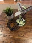 Restoration Hardware Allaire NO.8 Oscillating Fan 3 Speed Green. Fixed Price $40.00.