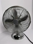 Shell Electric Desk Fan AF12CH Chrome Retro Oscillating 3-SPEED 2001. Fixed Price $58.99.