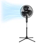 Comfort Zone 16-INCH Oscillating Pedestal Fan, 3-SPEED 16", Black. Fixed Price $46.99.