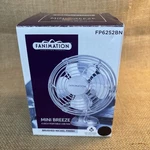 Fanimation Mini Breeze 4 Inch Portable Usb Brushed Nickel Finish Indoor Nip. Fixed Price $16.99.