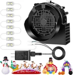 Replacement 1.5A Air Blower Fan For Inflatables, 8 Bright Led Large, Black. Fixed Price $35.94.